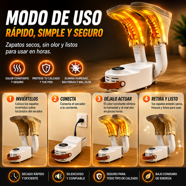 Secador Fácil de Zapatos