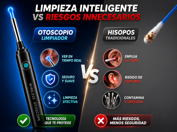 Otoscopio limpiador de oídos con cámara HD