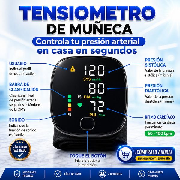 Tensiómetro - Control de Presión Digital