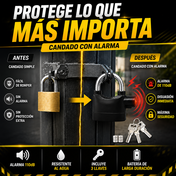 Candado Alarma Protector